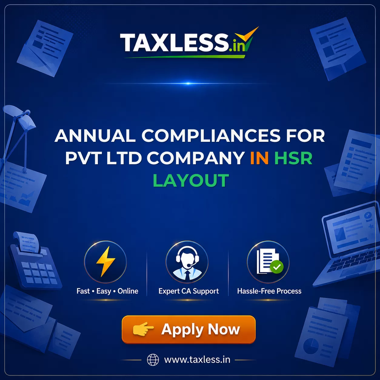 Annual Compliances For Pvt Ltd Company in Hsr Layout
