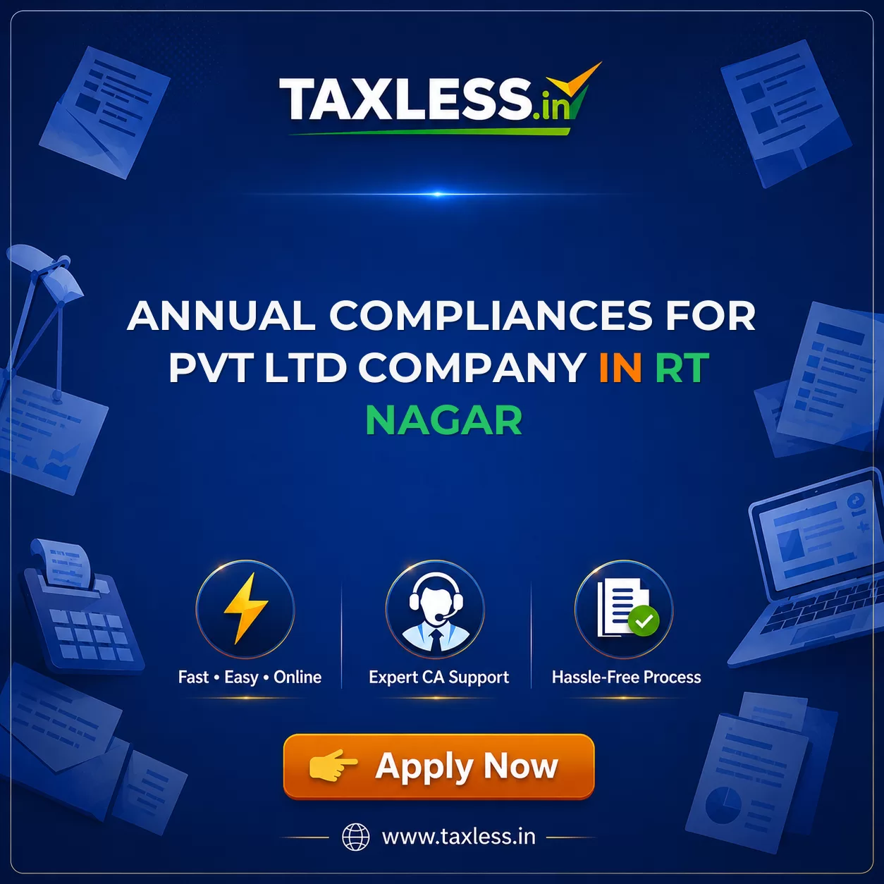 Annual Compliances For Pvt Ltd Company in Rt Nagar