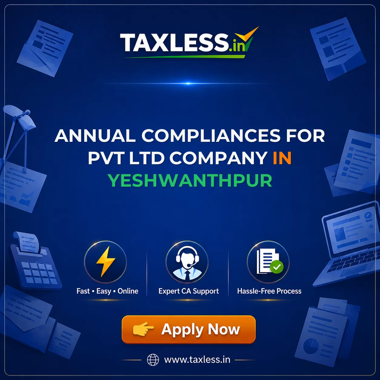 Annual Compliances For Pvt Ltd Company in Yeshwanthpur