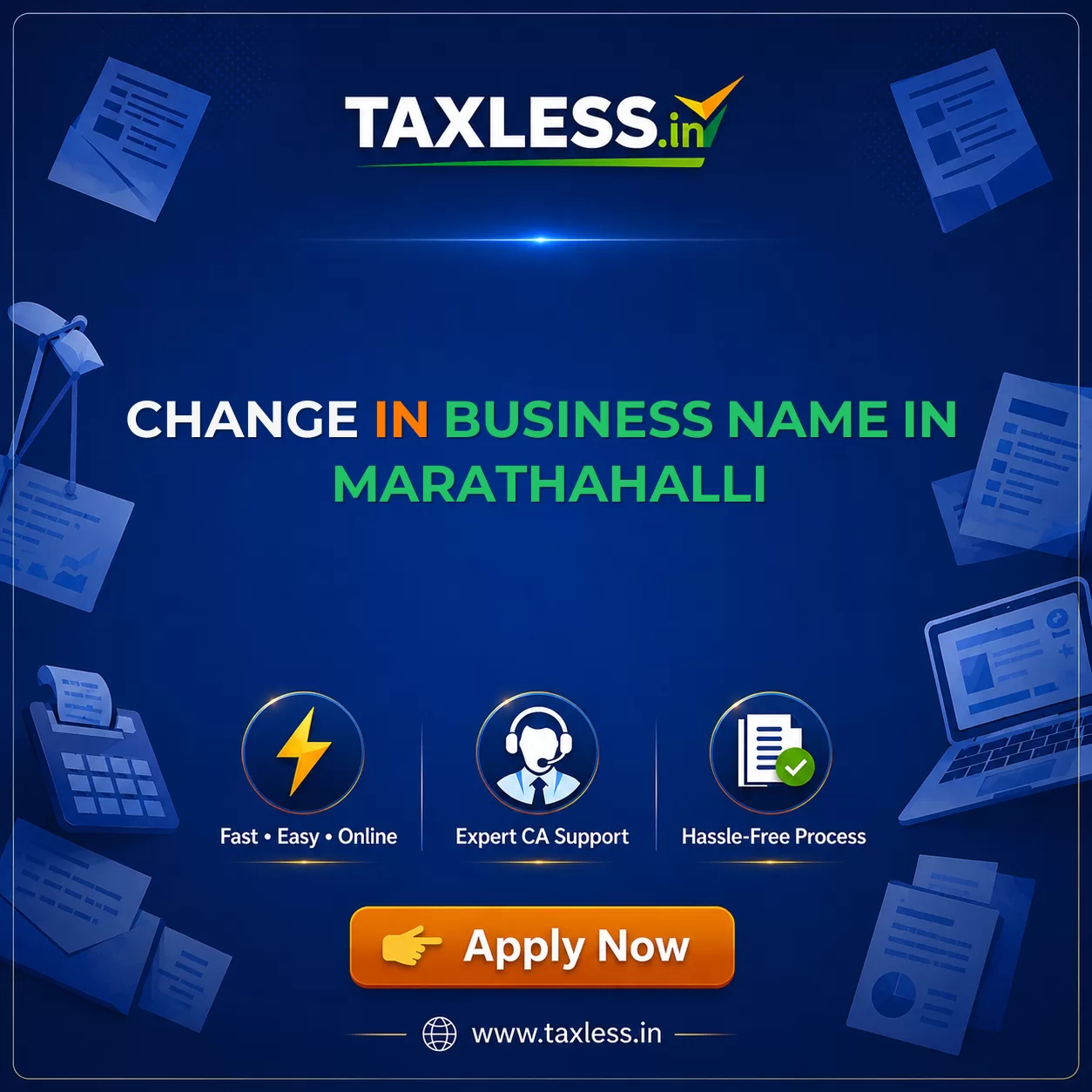 Change In Business Name in Marathahalli