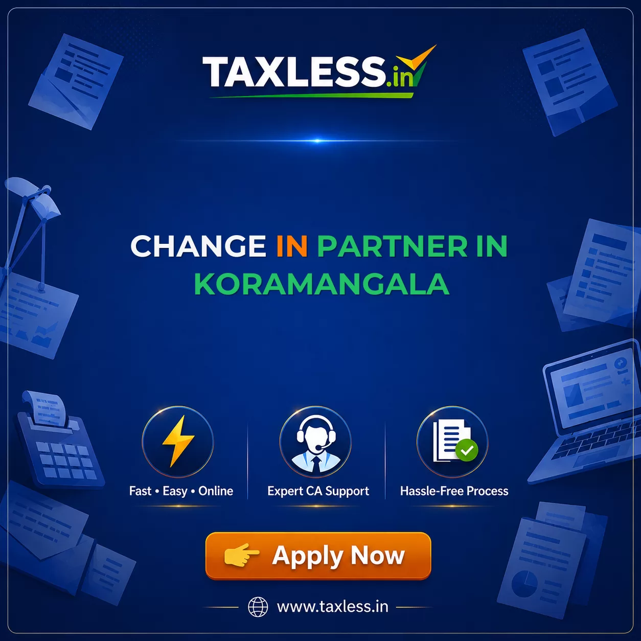 Change In Partner in Koramangala