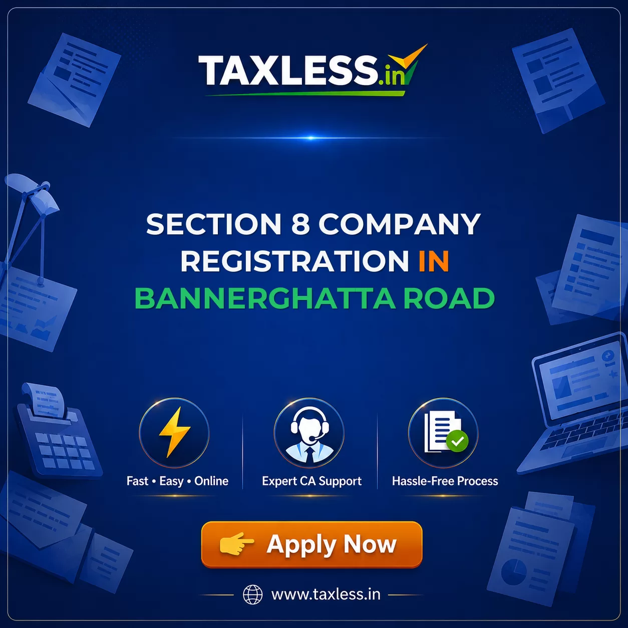 Section 8 Company Registration in Bannerghatta Road