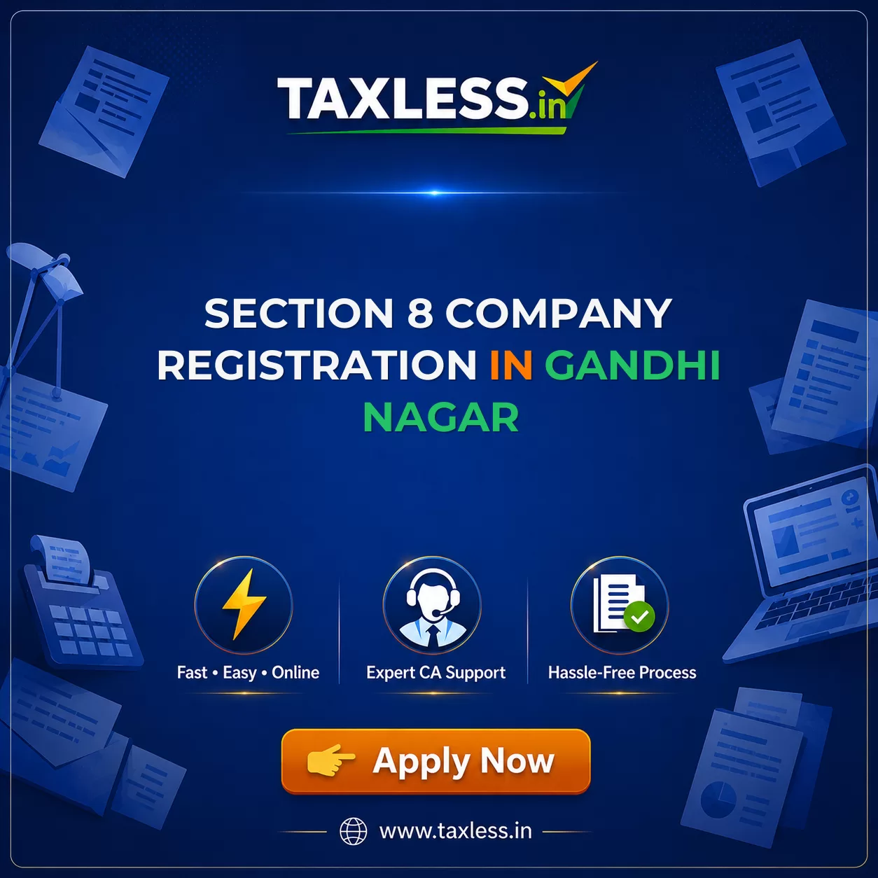 Section 8 Company Registration in Gandhi Nagar