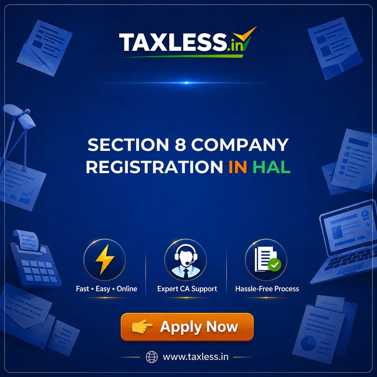 Section 8 Company Registration in Hal