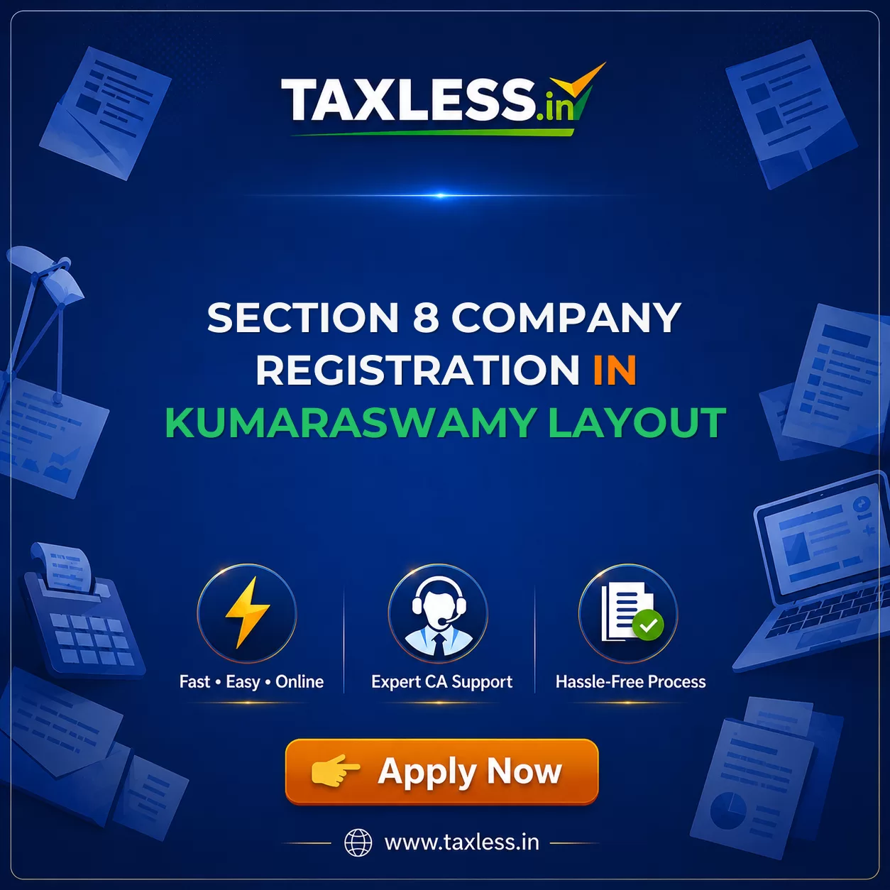 Section 8 Company Registration in Kumaraswamy Layout