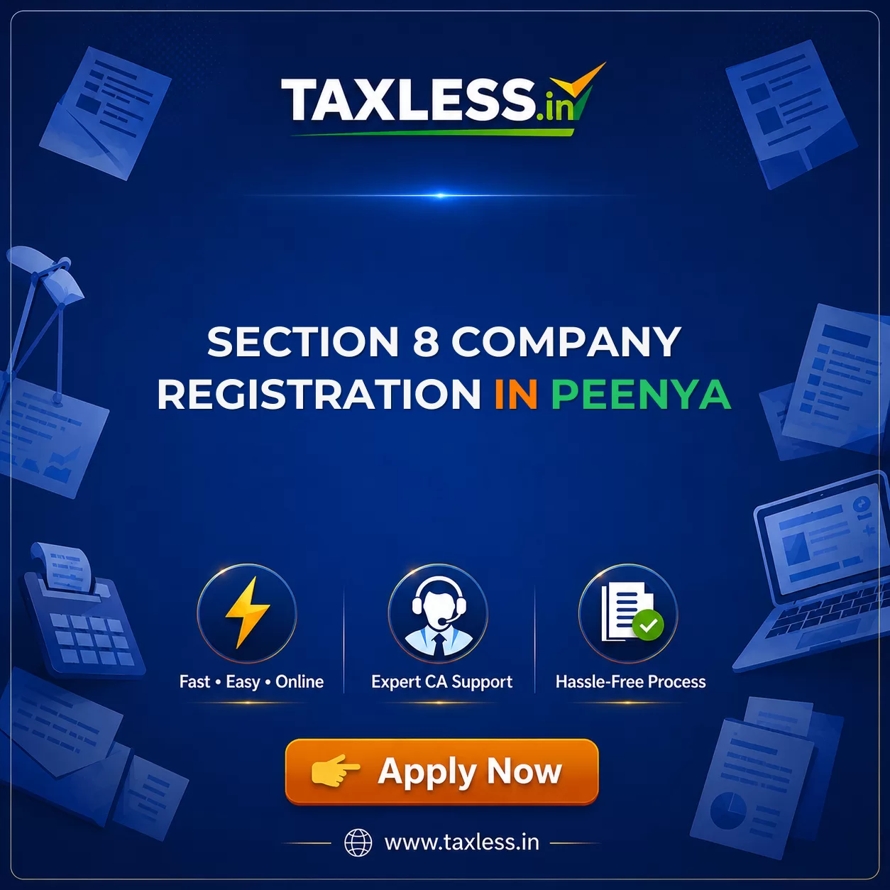 Section 8 Company Registration in Peenya