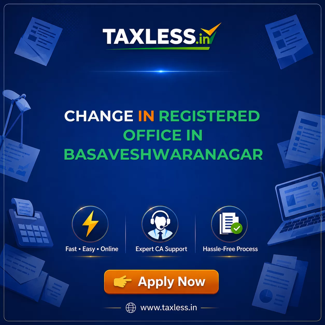 Change In Registered Office in Basaveshwaranagar