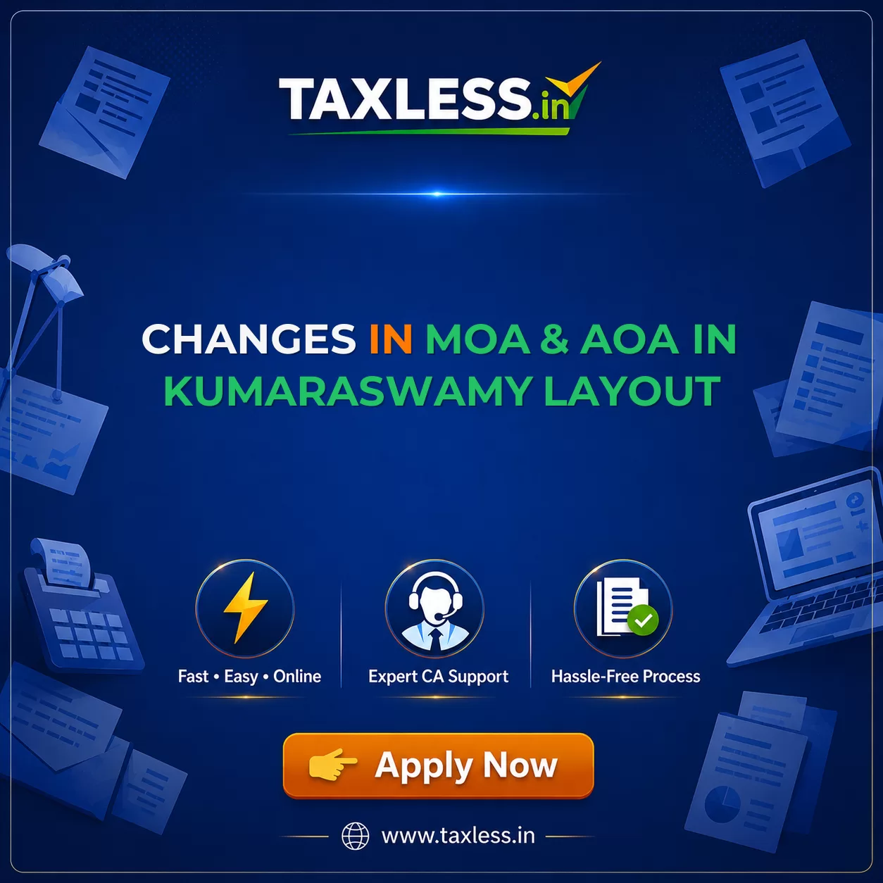 Changes In MoA & AoA in Kumaraswamy Layout