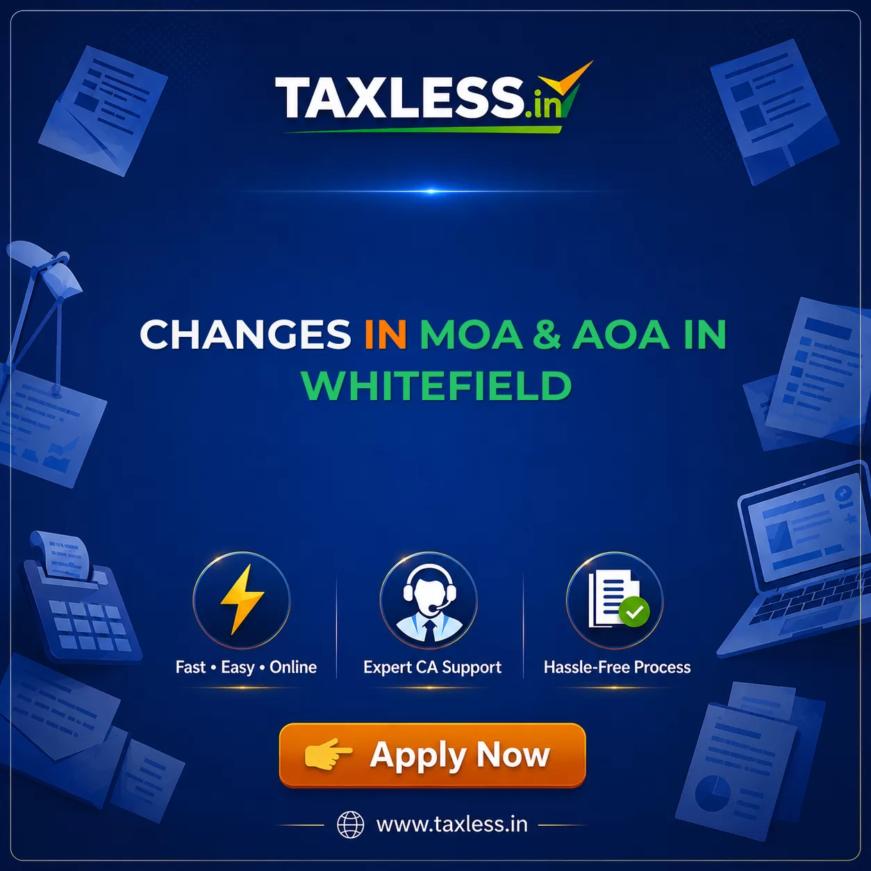 Changes In MoA & AoA in Whitefield