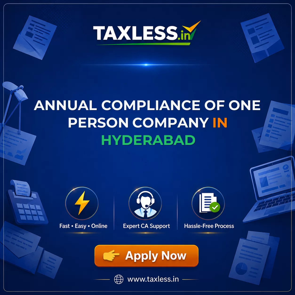Annual Compliance Of One Person Company in Hyderabad