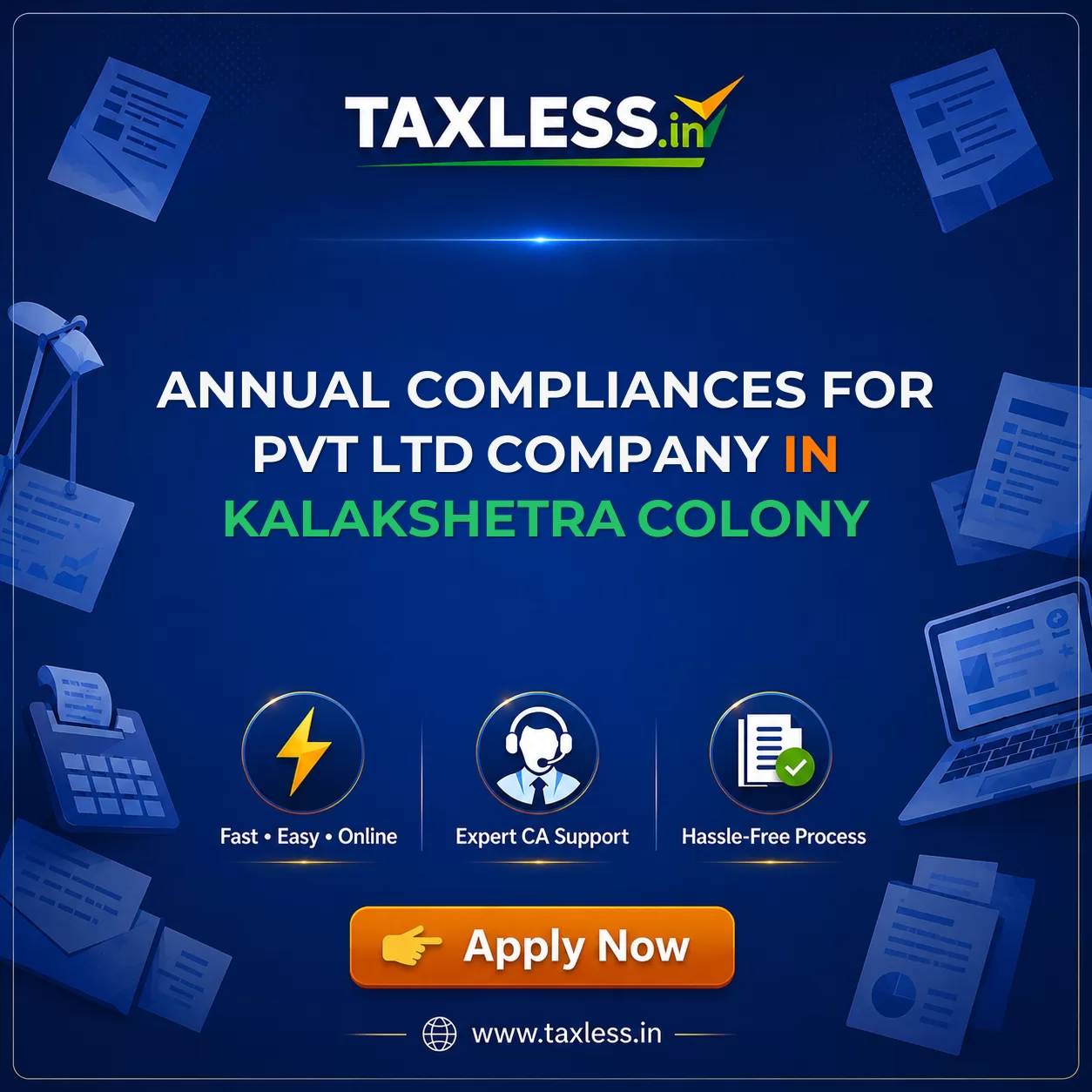 Annual Compliances For Pvt Ltd Company in Kalakshetra Colony