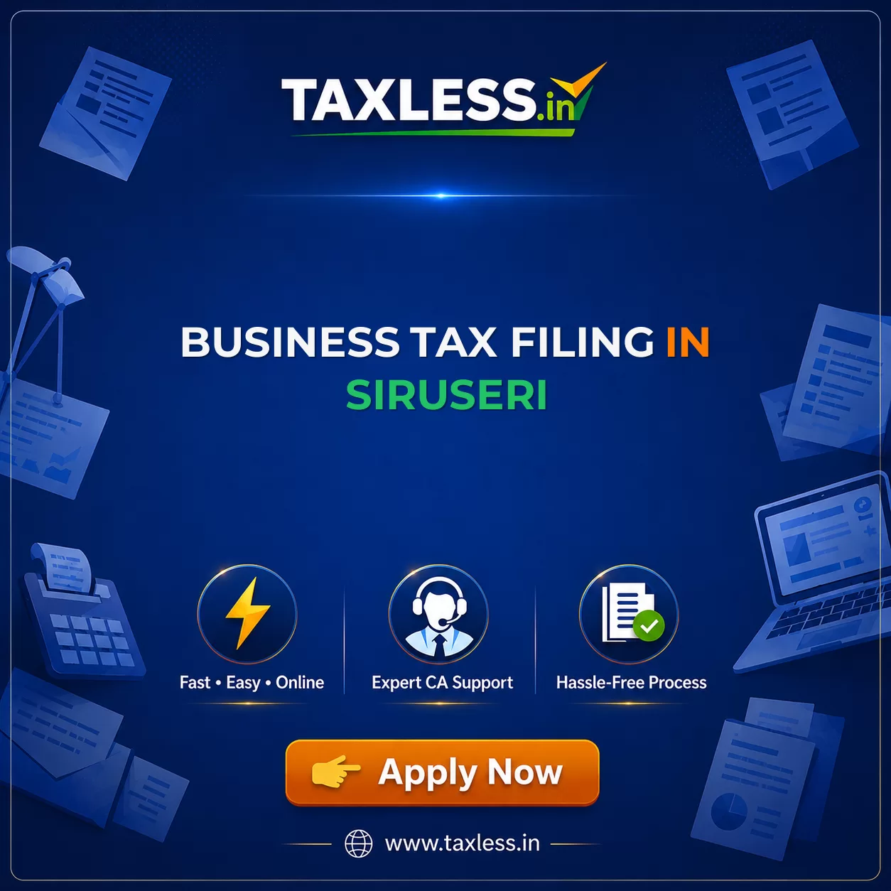 Business Tax Filing in Siruseri