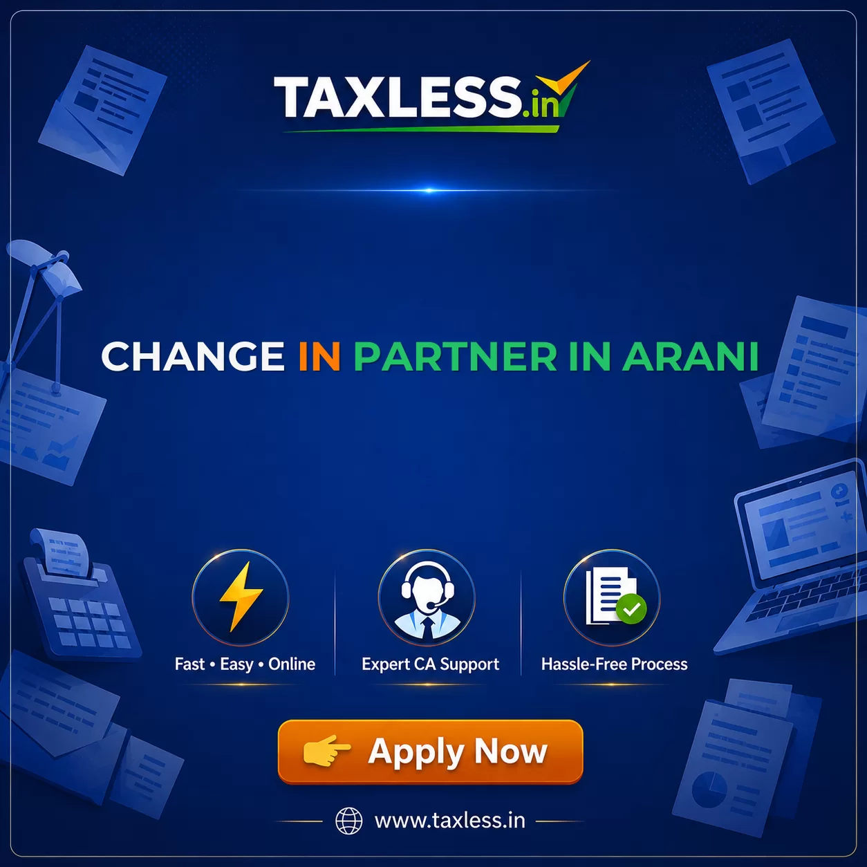Change In Partner in Arani