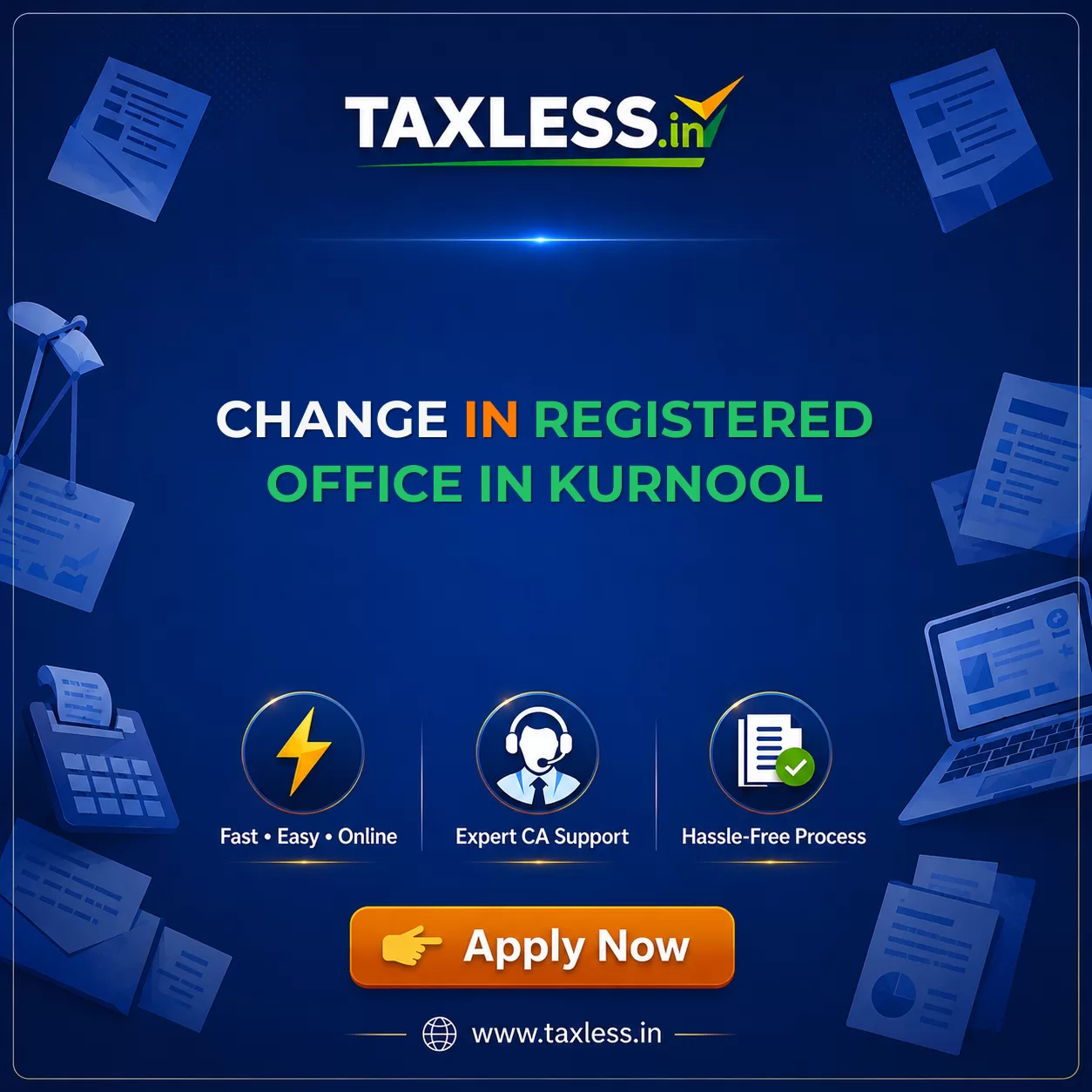 Change In Registered Office in Kurnool