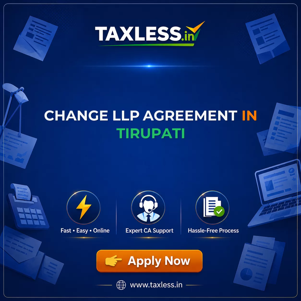Change LLP Agreement in Tirupati