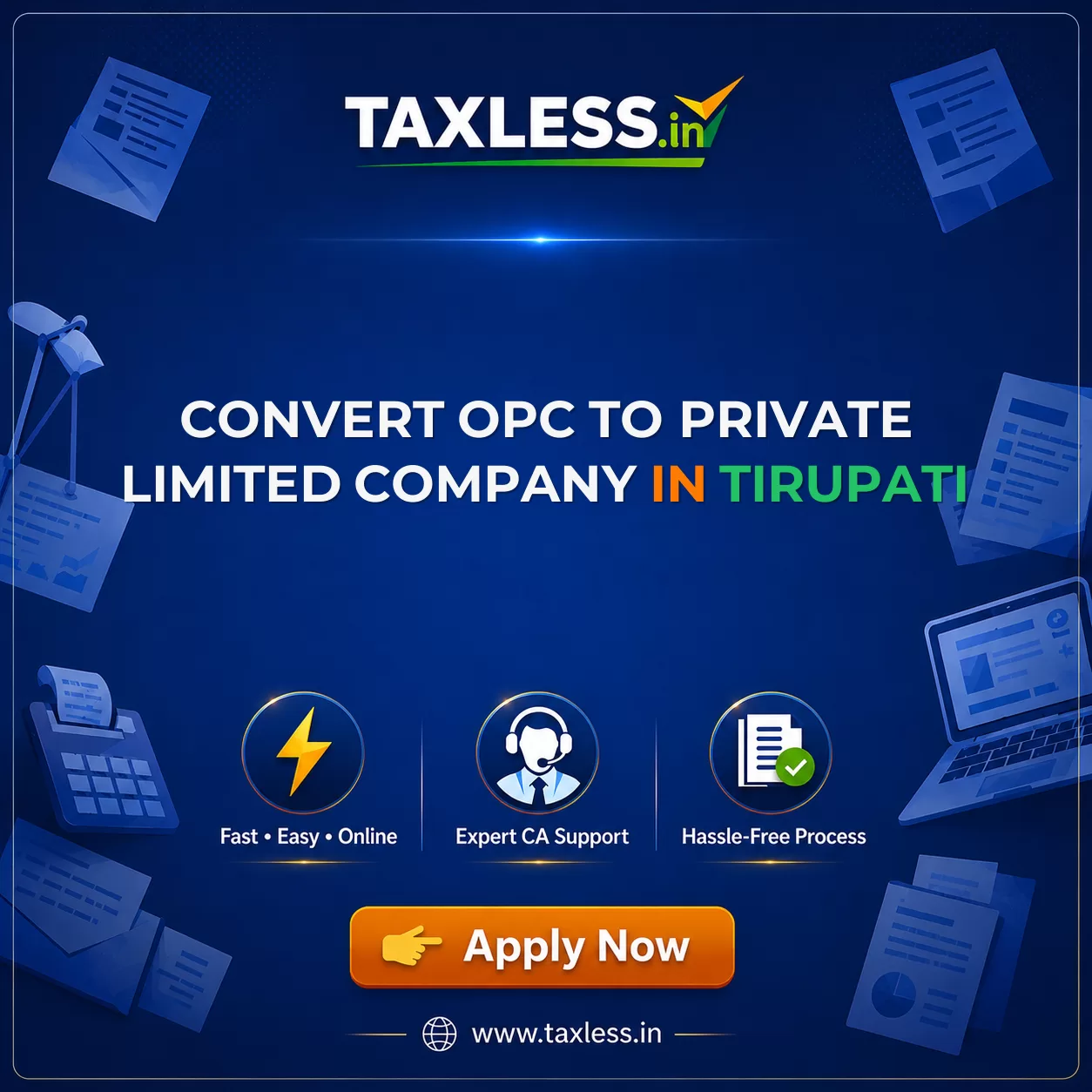 Convert OPC To Private Limited Company in Tirupati