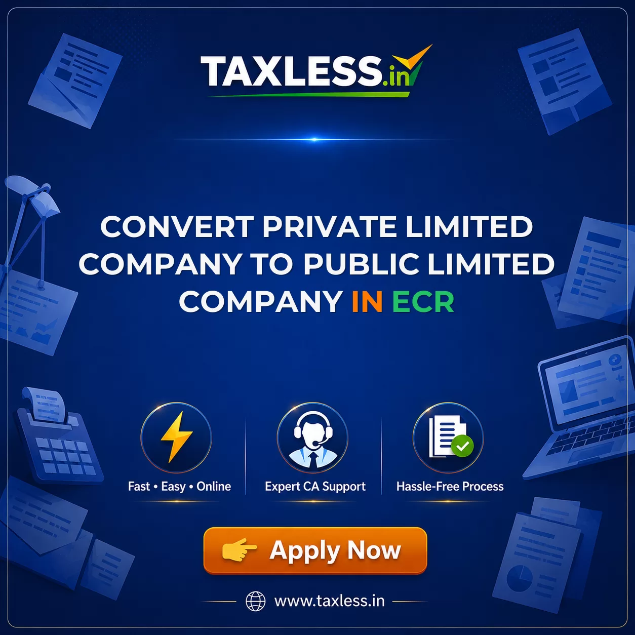 Convert Private Limited Company To Public Limited Company in Ecr