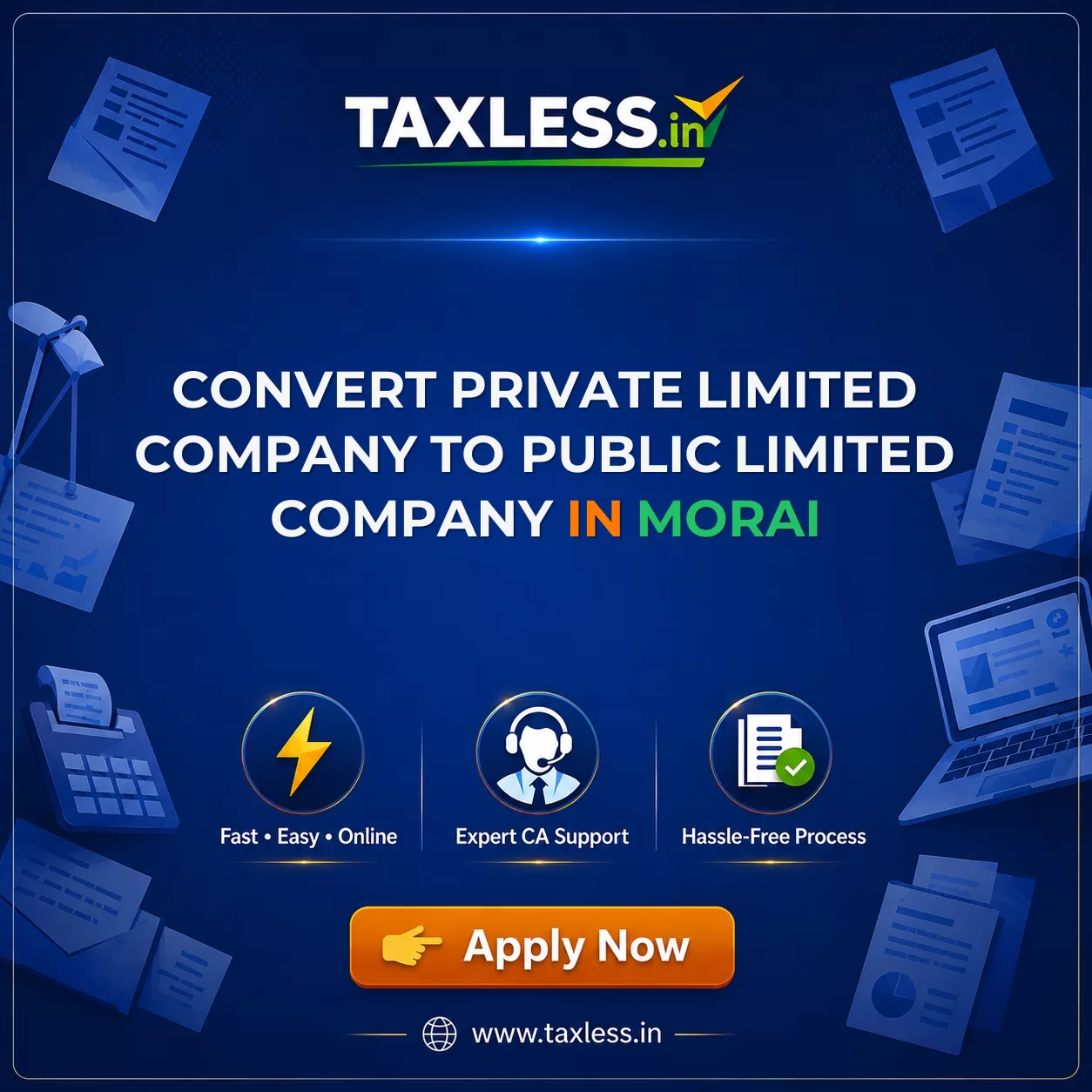 Convert Private Limited Company To Public Limited Company in Morai