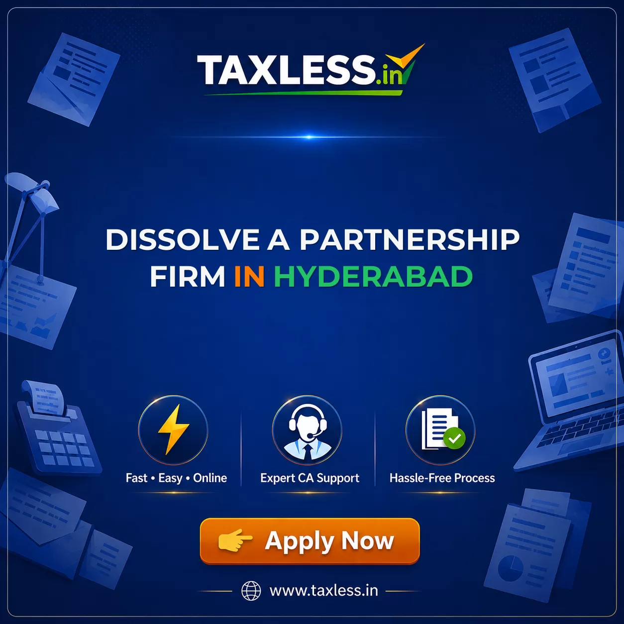 Dissolve A Partnership Firm in Hyderabad