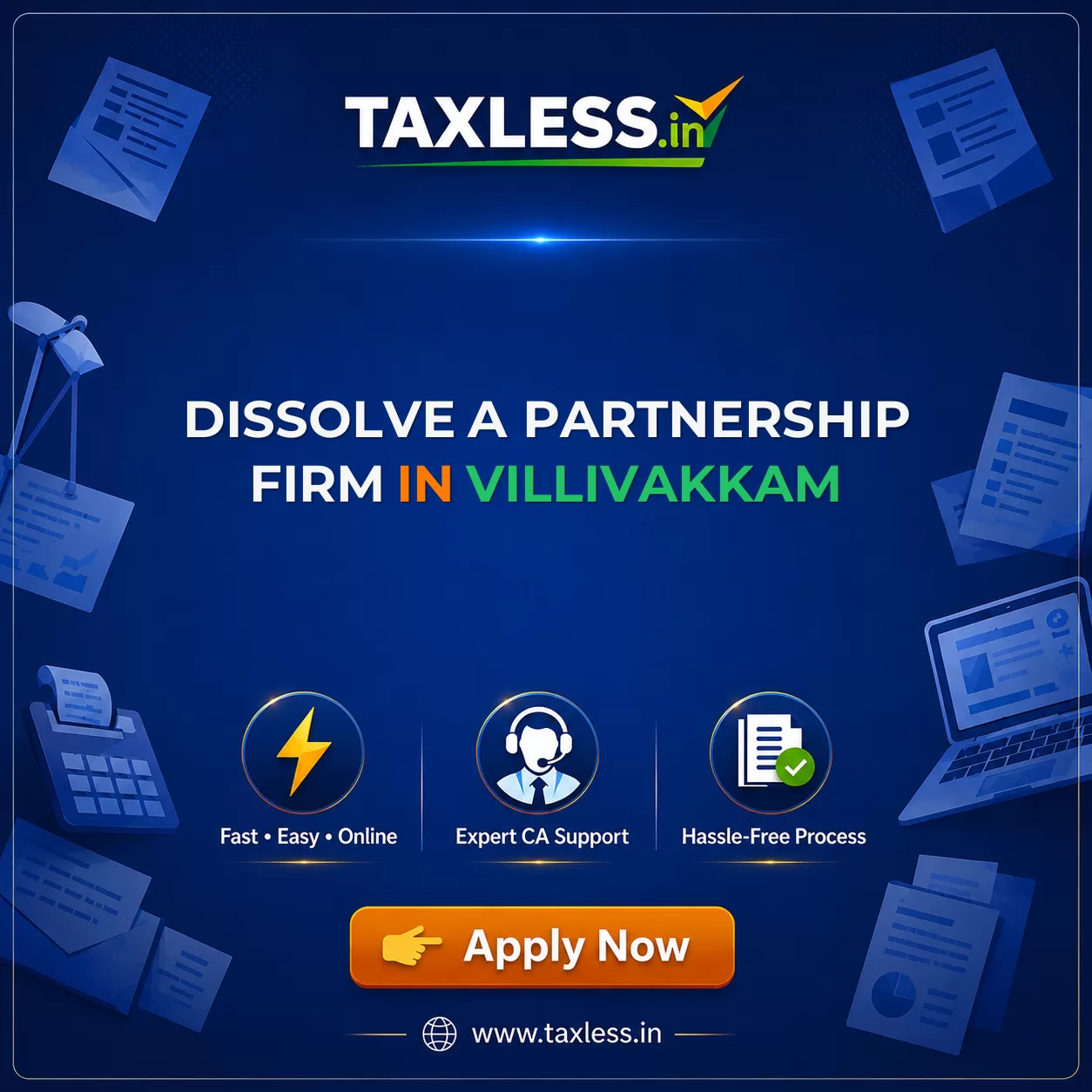 Dissolve A Partnership Firm in Villivakkam