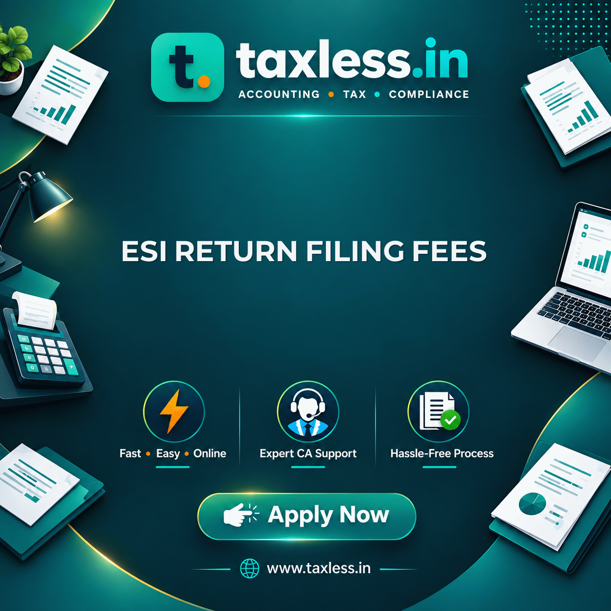 ESI Return Filing Fees