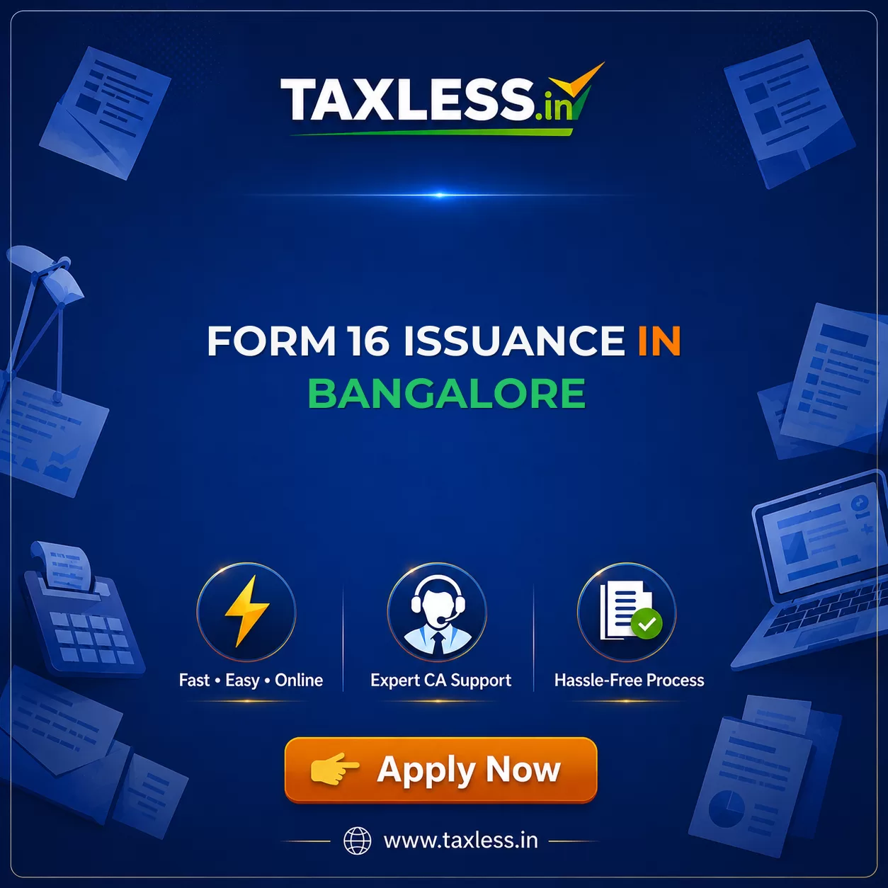 Form 16 Issuance in Bangalore
