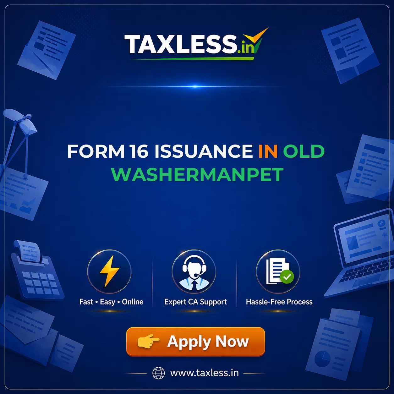 Form 16 Issuance in Old Washermanpet