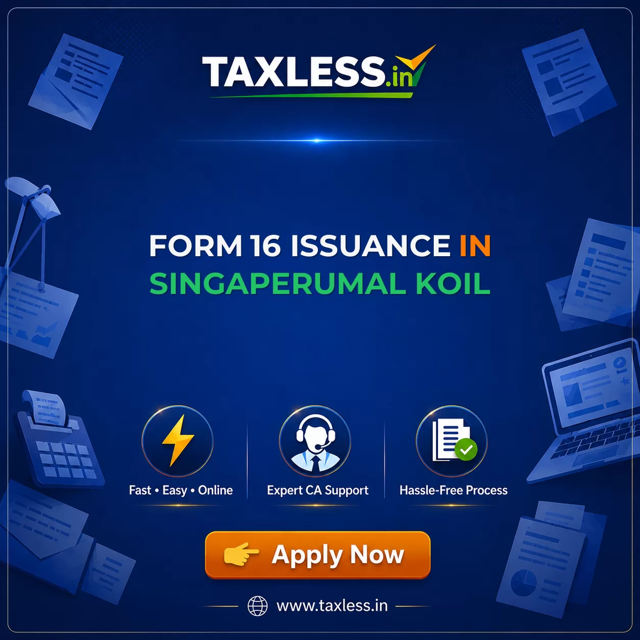 Form 16 Issuance in Singaperumal Koil