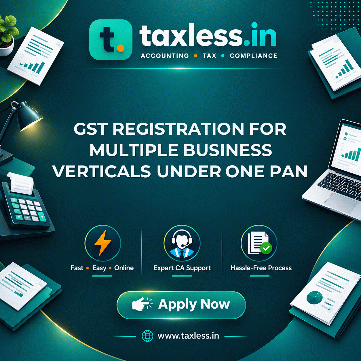 GST Registration for Multiple Business Verticals Under One PAN