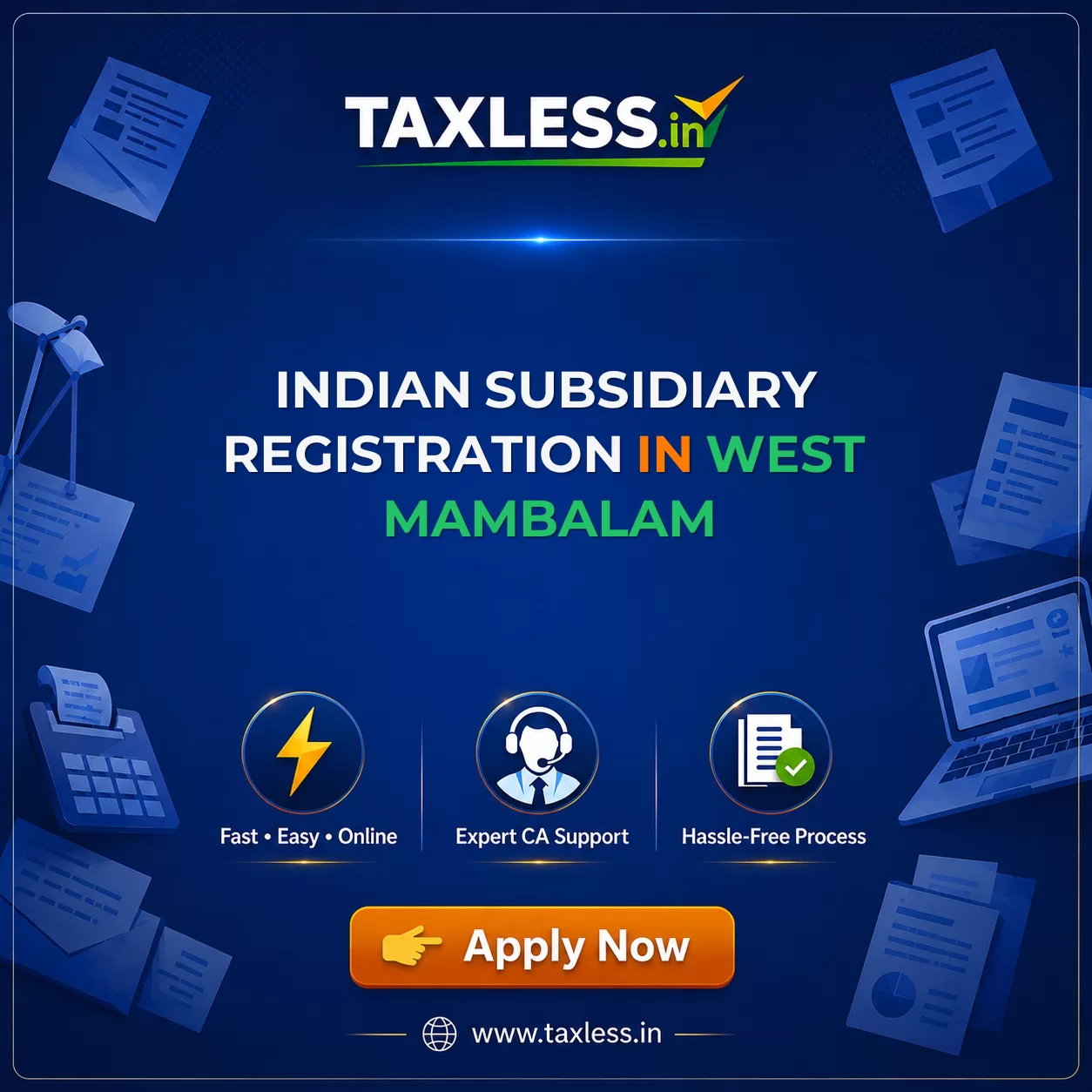 Indian Subsidiary Registration in West Mambalam