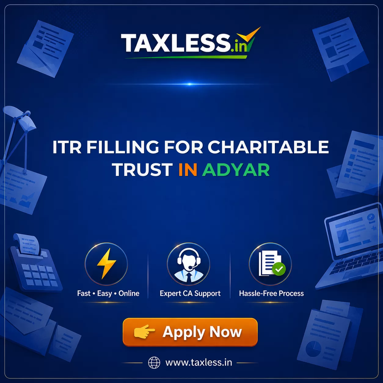 ITR Filling For Charitable Trust in Adyar