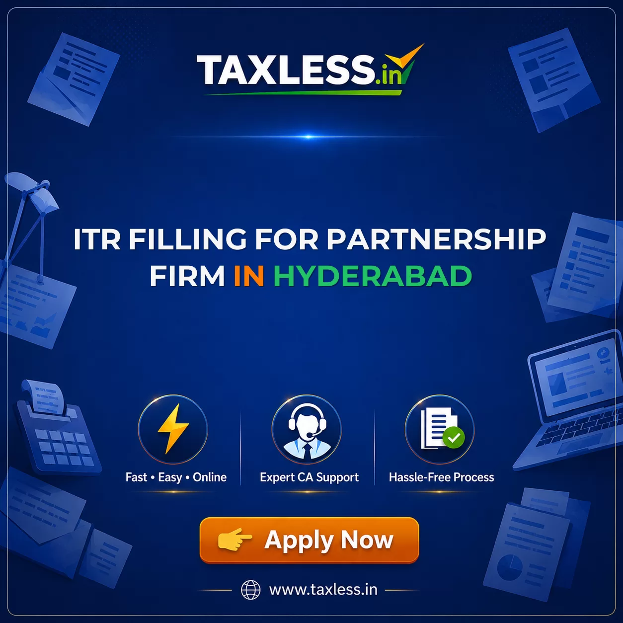 ITR Filling For Partnership Firm in Hyderabad