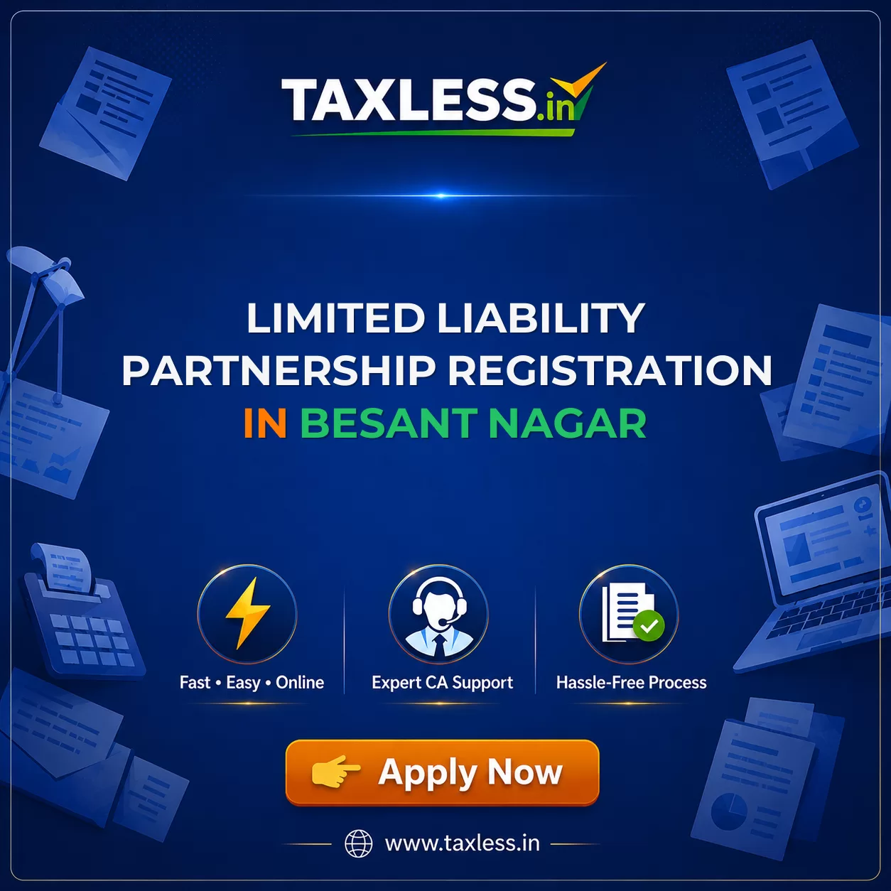 Limited Liability Partnership Registration in Besant Nagar
