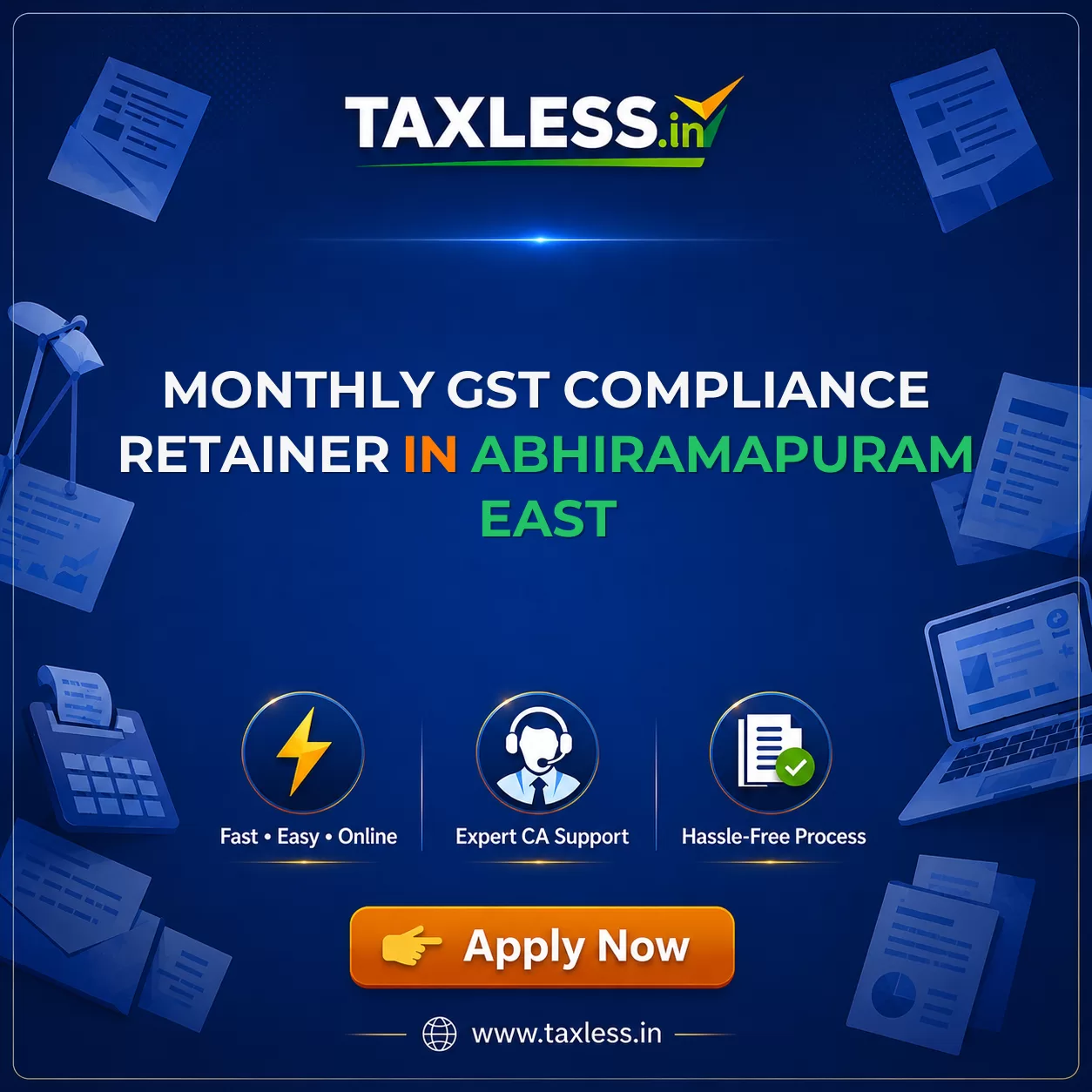 Monthly GST Compliance Retainer in Abhiramapuram East