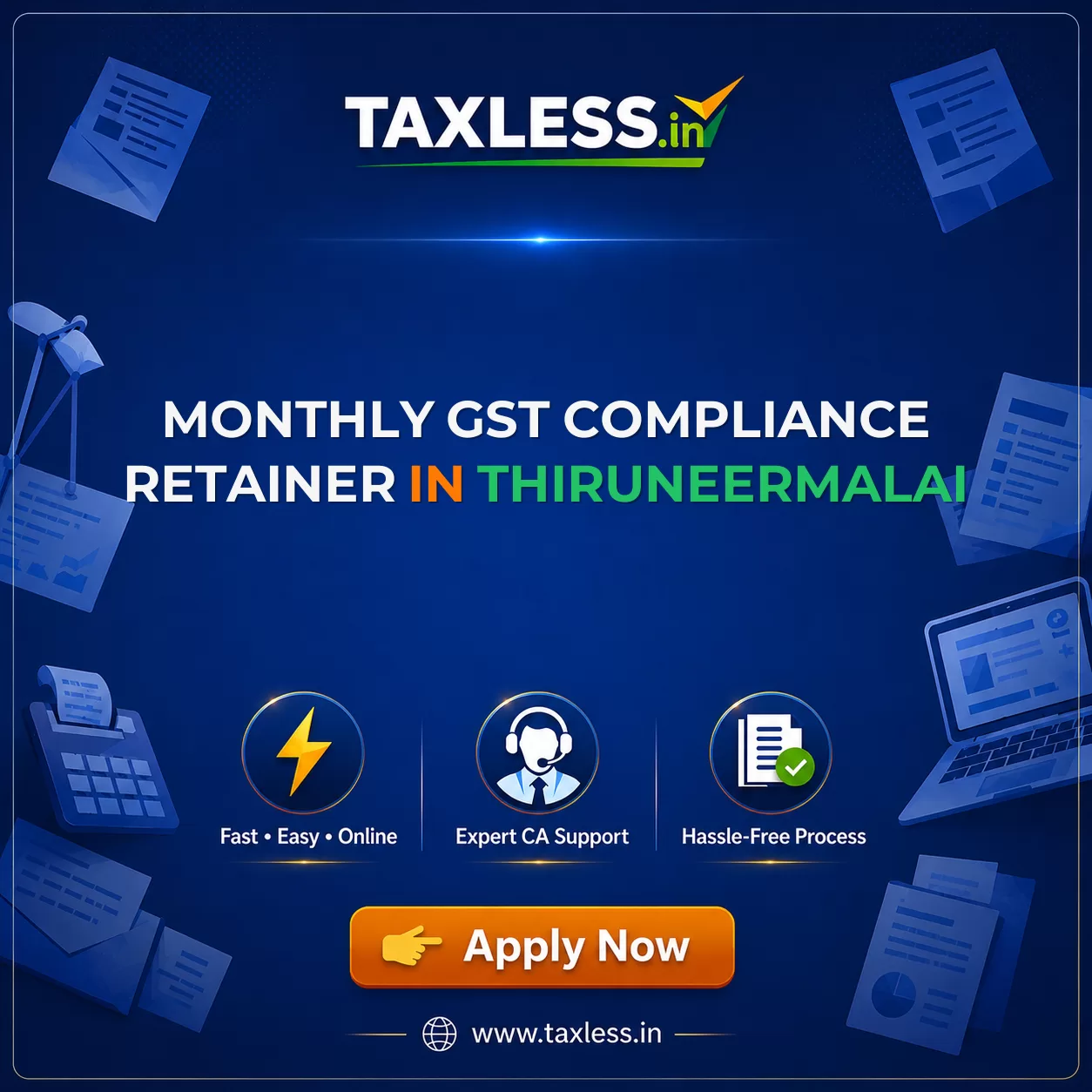 Monthly GST Compliance Retainer in Thiruneermalai