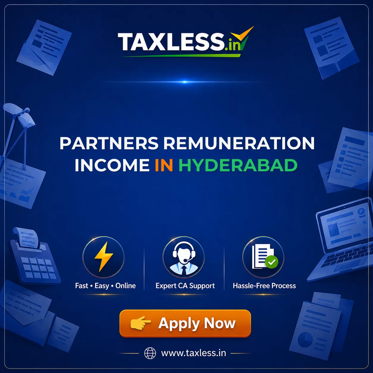 Partners Remuneration Income in Hyderabad