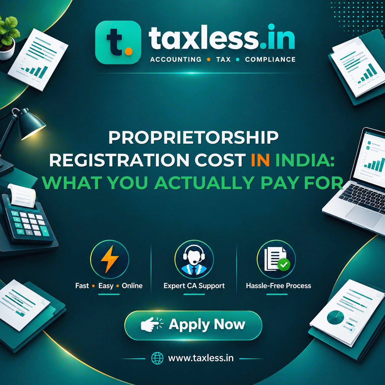 Proprietorship Registration Cost in India: What You Actually Pay For