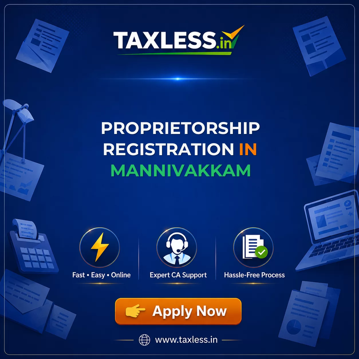 Proprietorship Registration in Mannivakkam