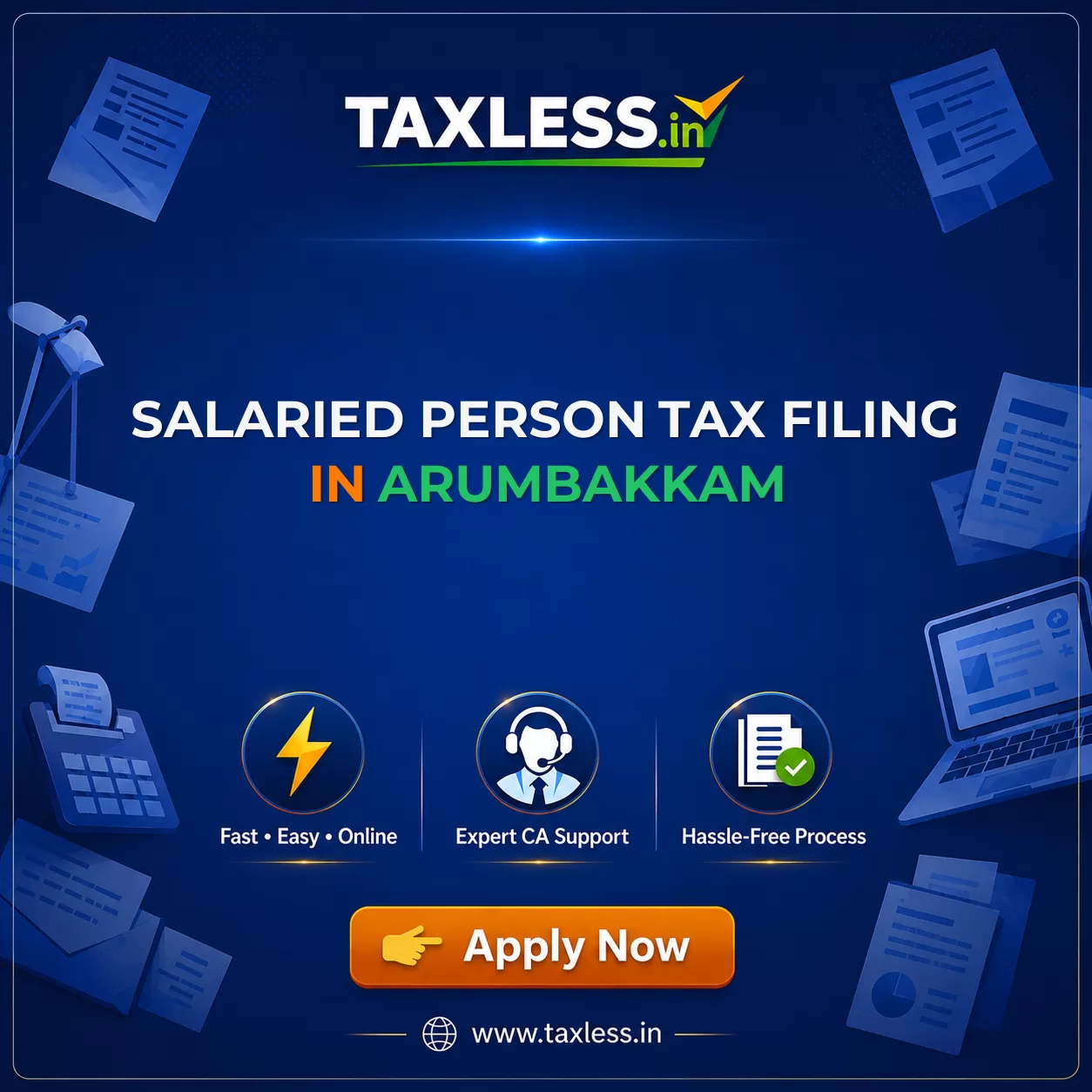 Salaried Person Tax Filing in Arumbakkam