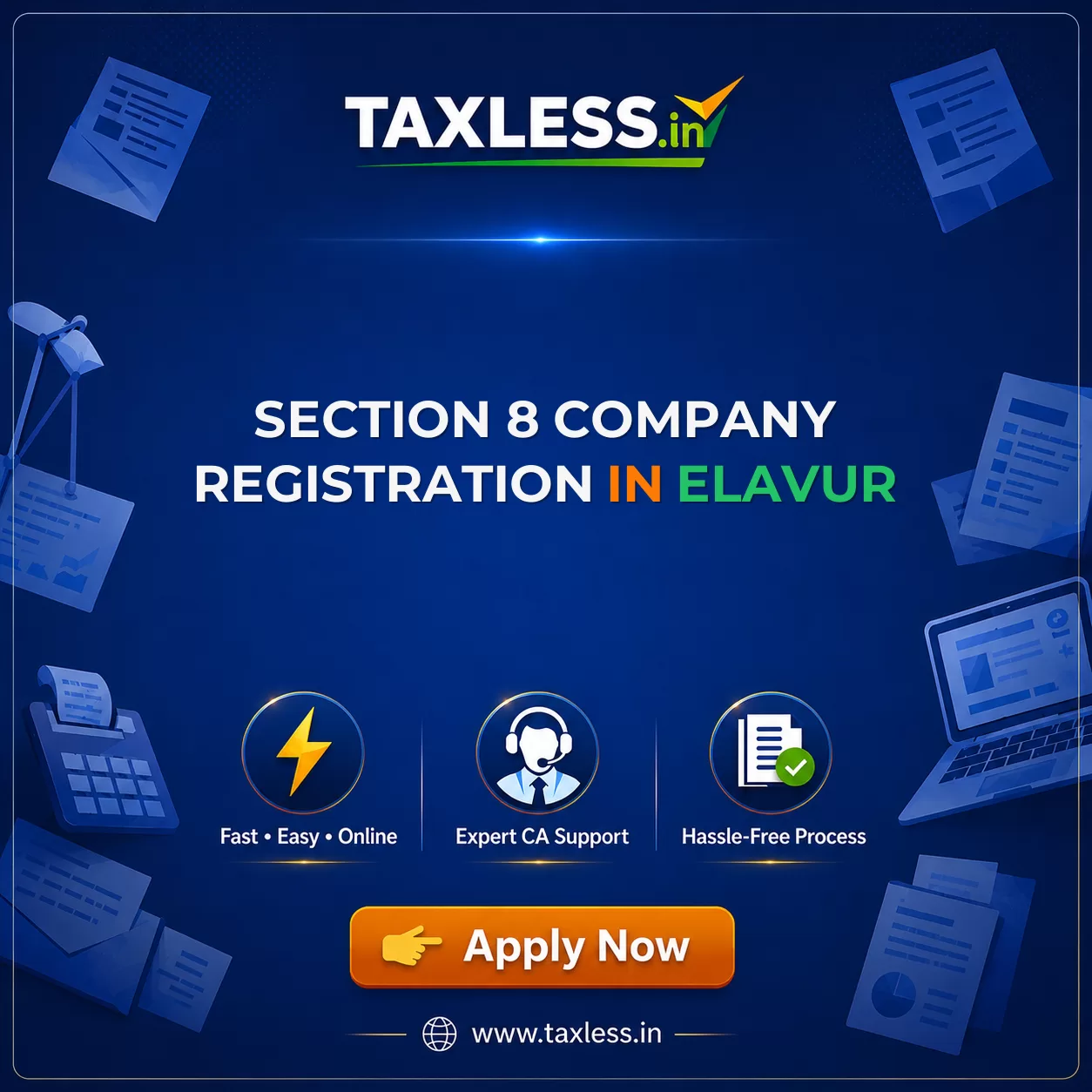 Section 8 Company Registration in Elavur
