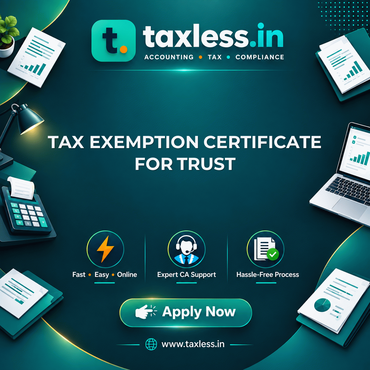 Tax exemption certificate for trust