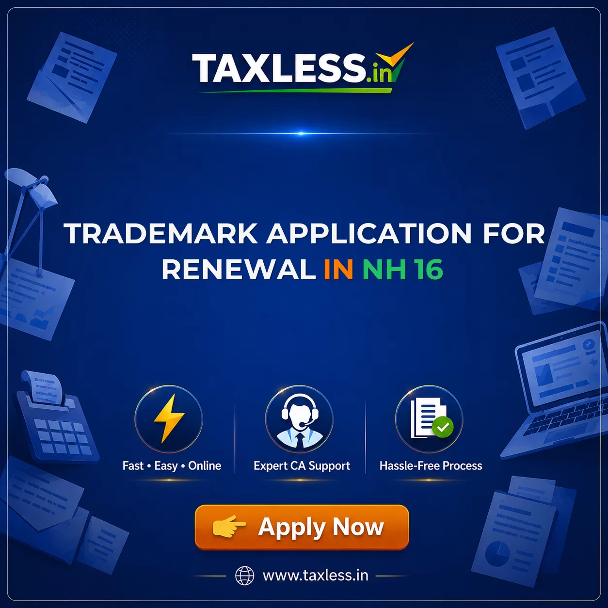 Trademark Application For Renewal in Nh 16